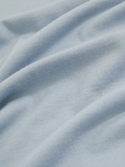 Men Merino Wool Crew Neck Jumper in Soft Blue