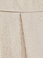 Children & Baby 13-14 yrs Brocade Cap-Sleeve Pleated Dress in Ivory