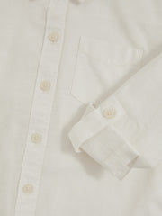 Children & Baby 9-13 yrs Linen Roll-Cuff Shirt in Ivory