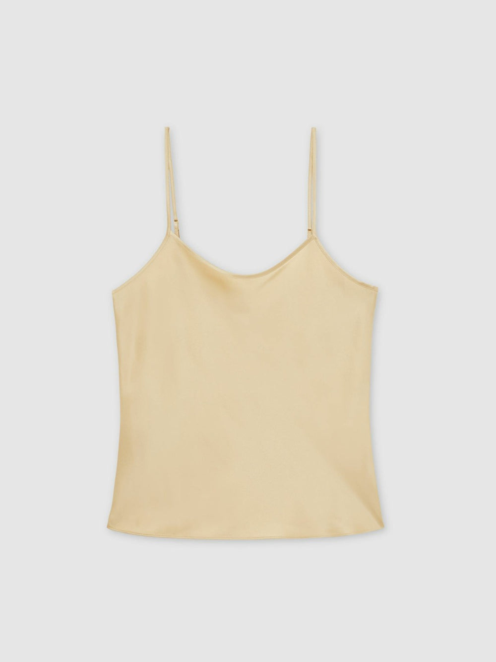 Women Silk Cami Top in Gold