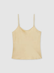 Women Silk Cami Top in Gold
