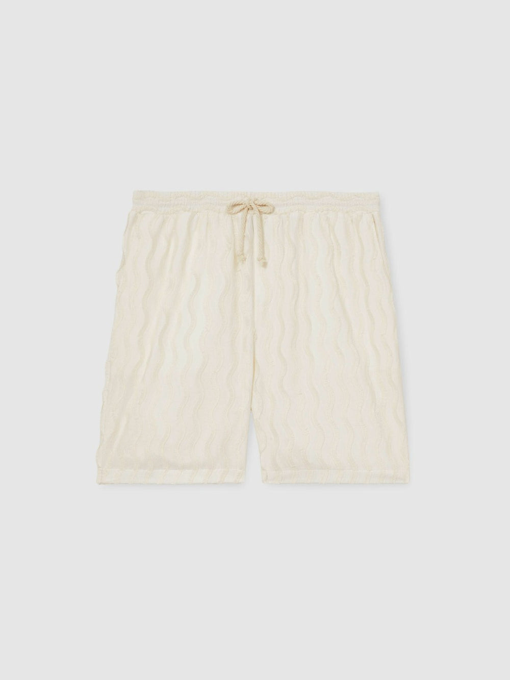 Men | Ché Fringed-Wave Shorts in Off White