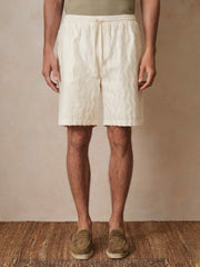 Men | Ché Fringed-Wave Shorts in Off White