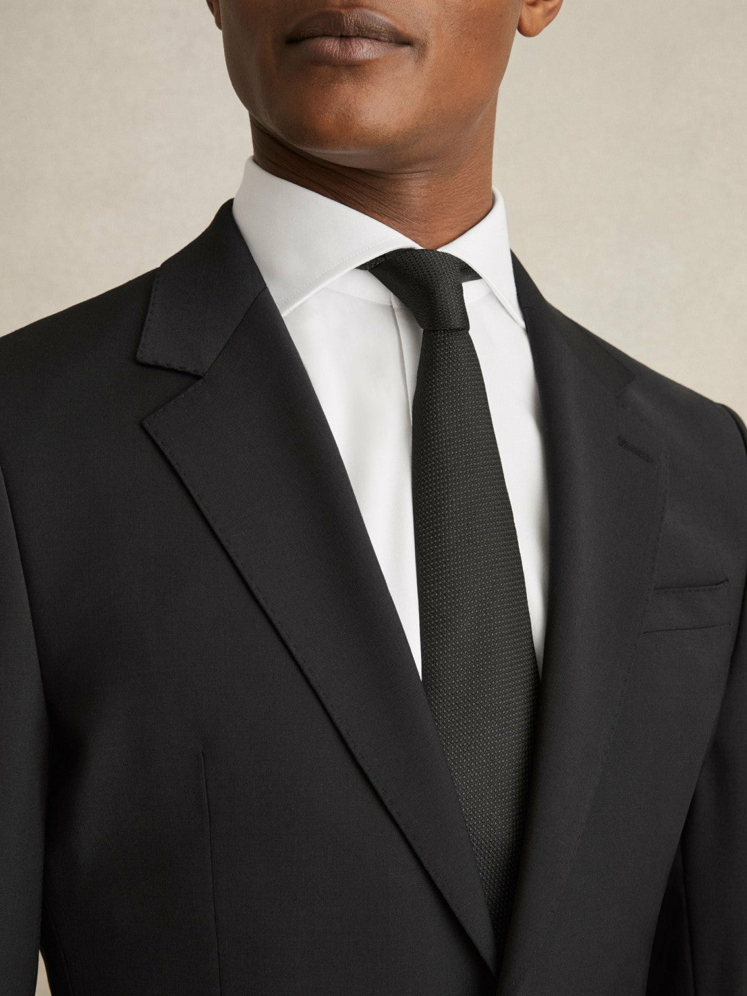 Men Regular Fit Slim-Fit Cotton Double-Cuff Shirt in White
