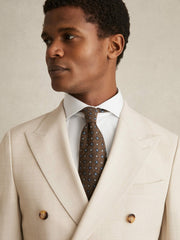 Men Slim Fit Cotton-Twill Two-Fold Shirt Slim-Fit in White