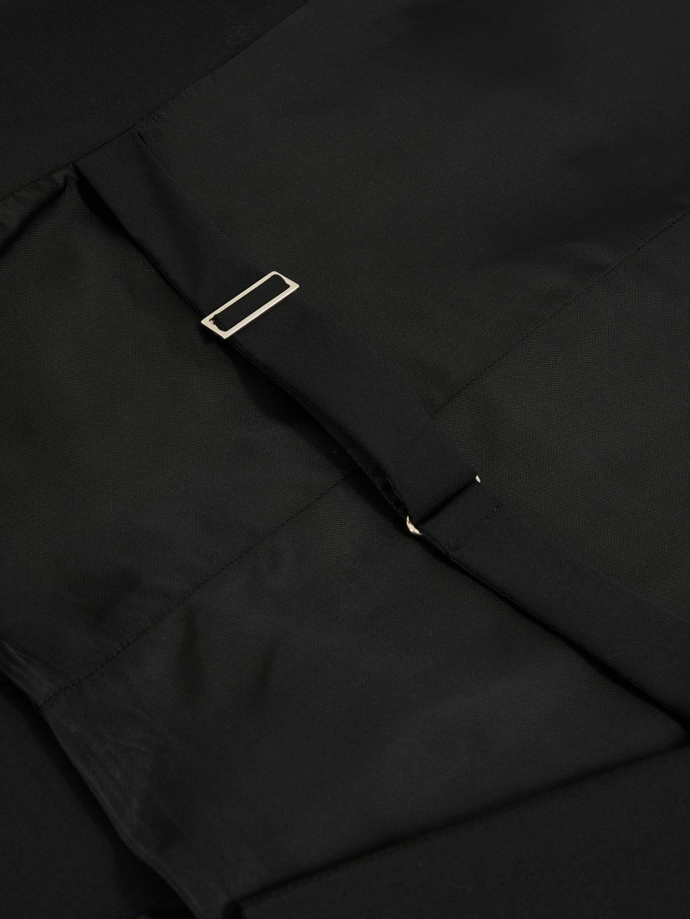 Men Wool-Blend Slim-Fit Waistcoat in Black