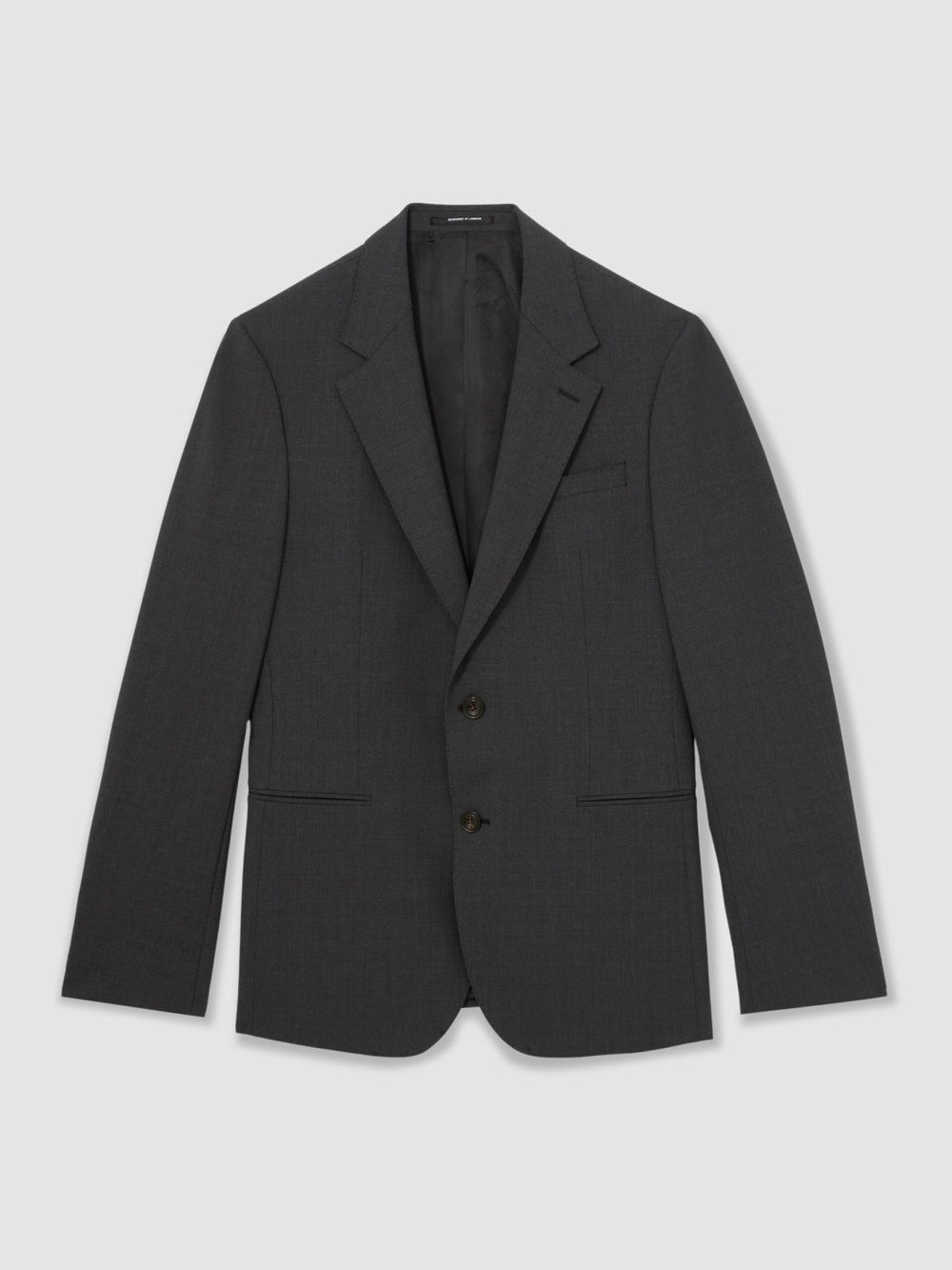 Men Wool-Blend Single-Breasted Suit Blazer Slim-Fit in Grey