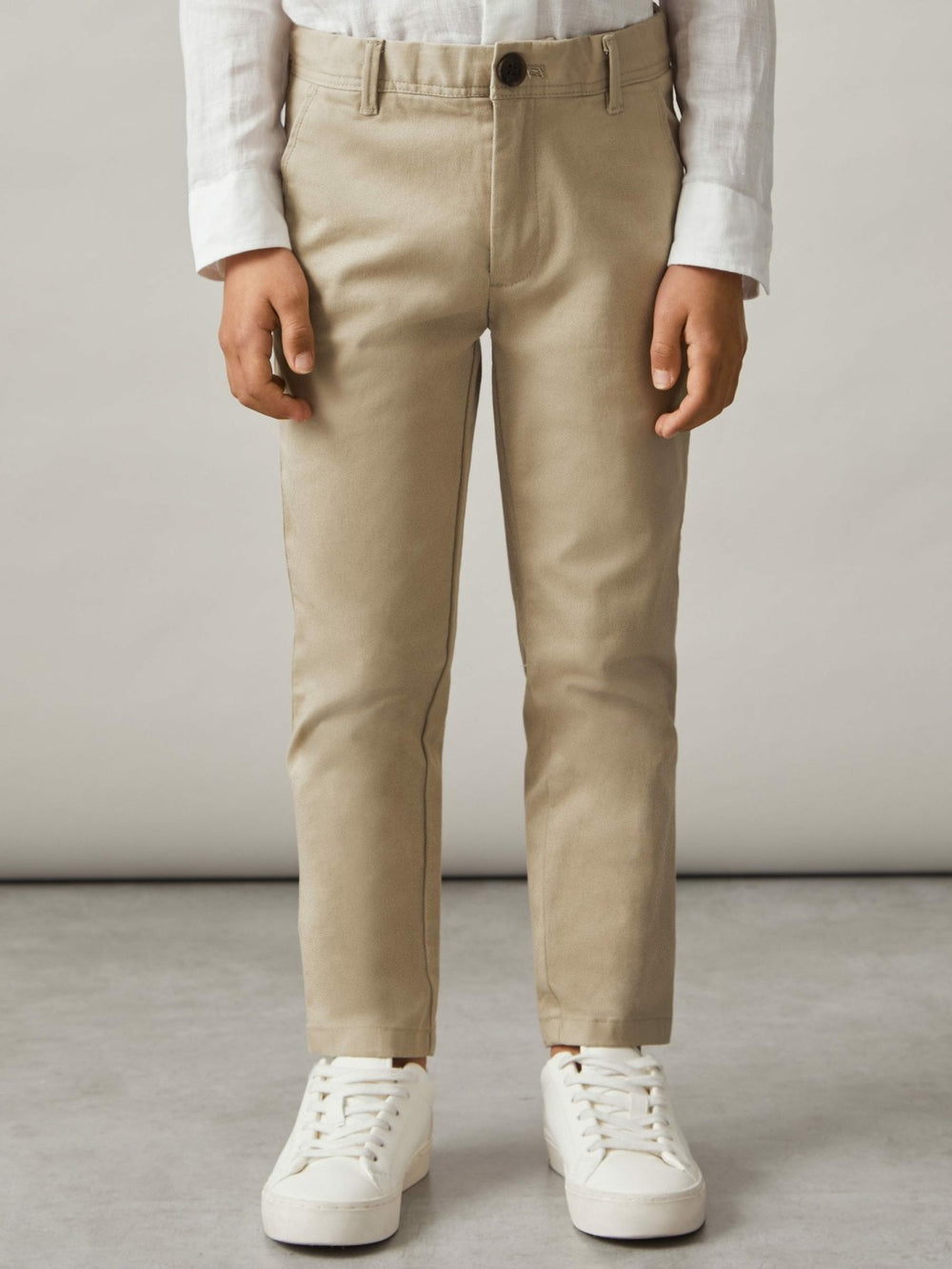 Children & Baby 9-13 yrs Slim Fit Casual Chinos in Stone