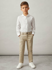 Children & Baby 9-13 yrs Slim Fit Casual Chinos in Stone