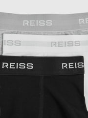 Children & Baby Stretch-Cotton Logo-Waistband Boxer Shorts 3 Pack in White/Grey/Black