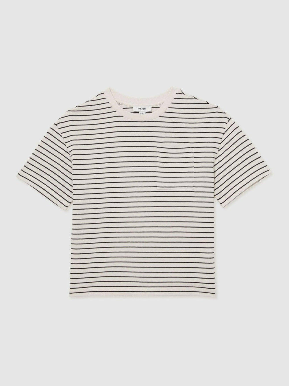 Children & Baby 3-9 yrs Cotton-Blend Stripe T-Shirt in White/Navy
