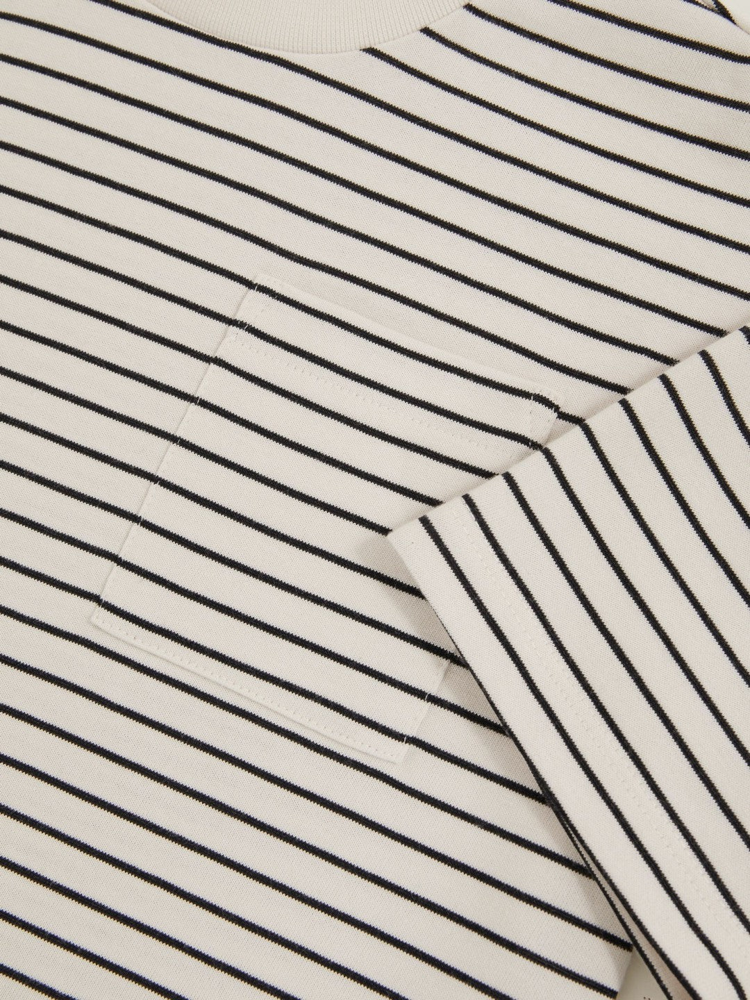 Children & Baby 3-9 yrs Cotton-Blend Stripe T-Shirt in White/Navy