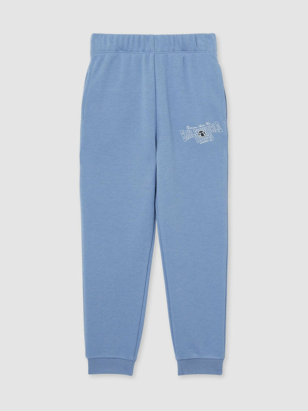 Children & Baby 13-14 yrs SmileyWorld Cuffed Joggers Unisex Fit in Blue