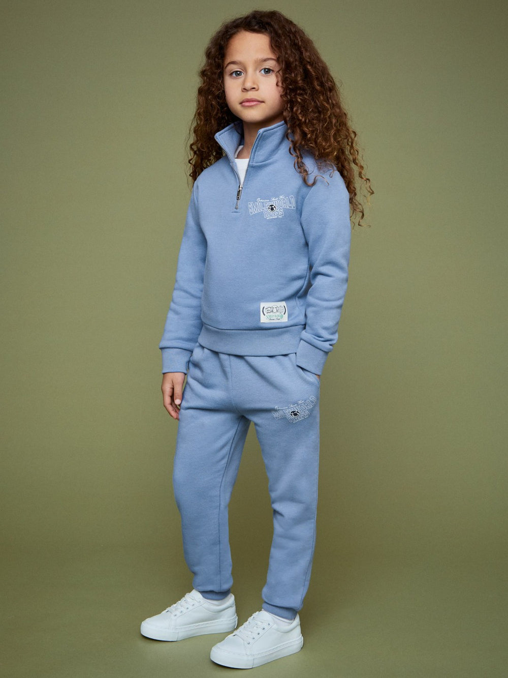 Children & Baby 13-14 yrs SmileyWorld Cuffed Joggers Unisex Fit in Blue