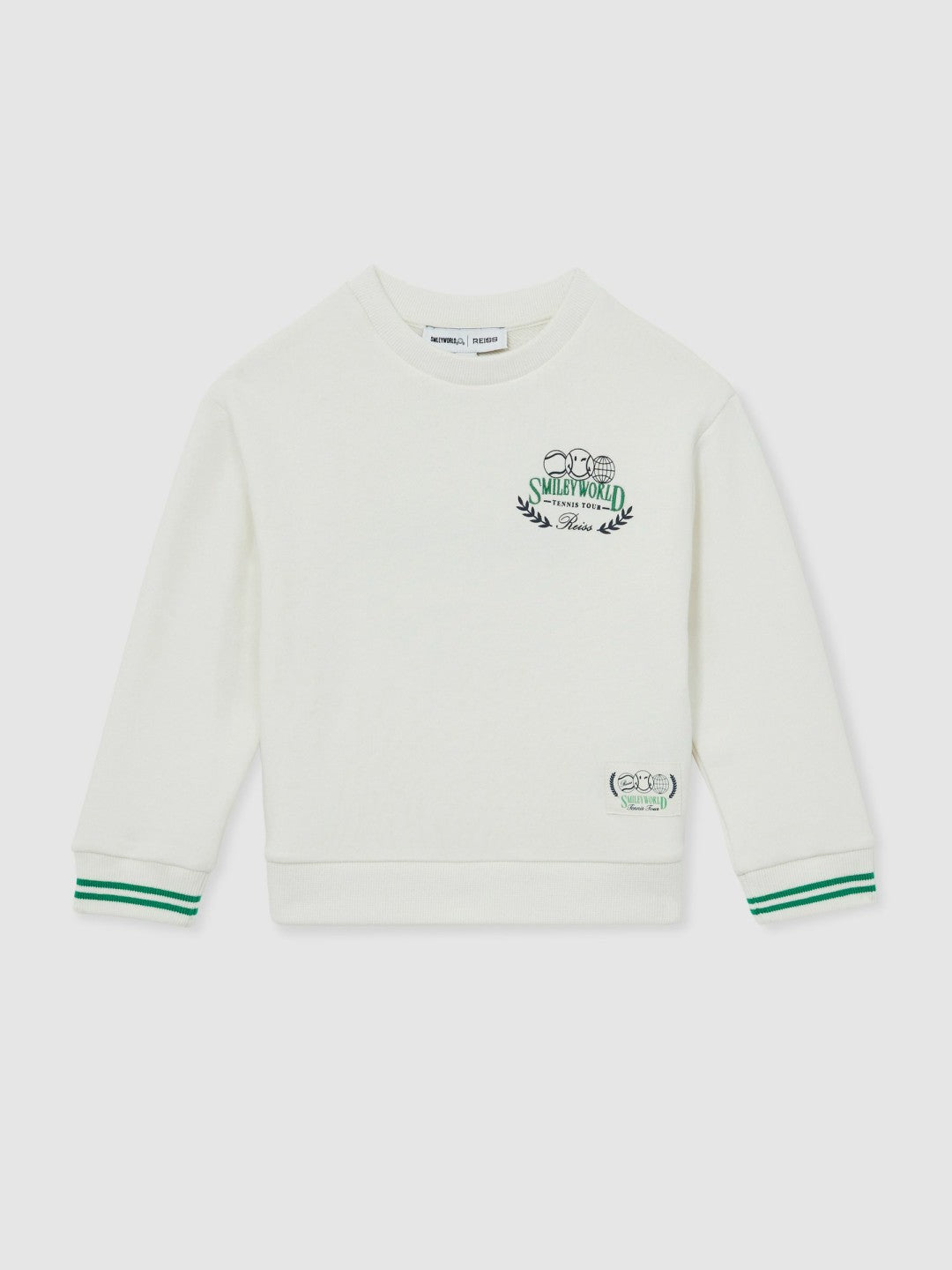 Children & Baby 9-13 yrs SmileyWorld Logo Sweatshirt Unisex Fit in White