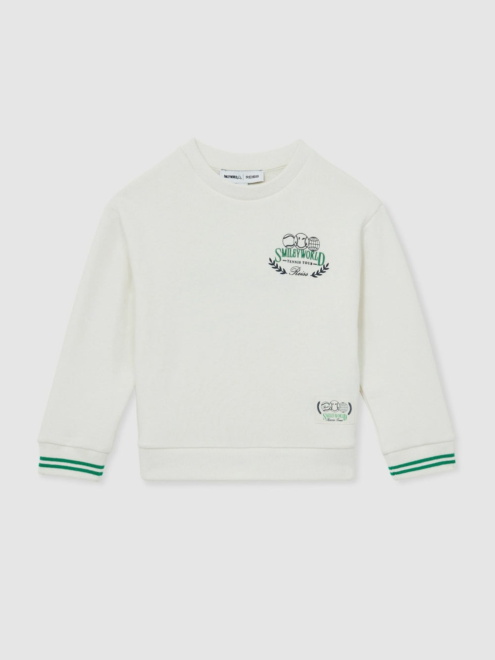 Children & Baby 9-13 yrs SmileyWorld Logo Sweatshirt Unisex Fit in White