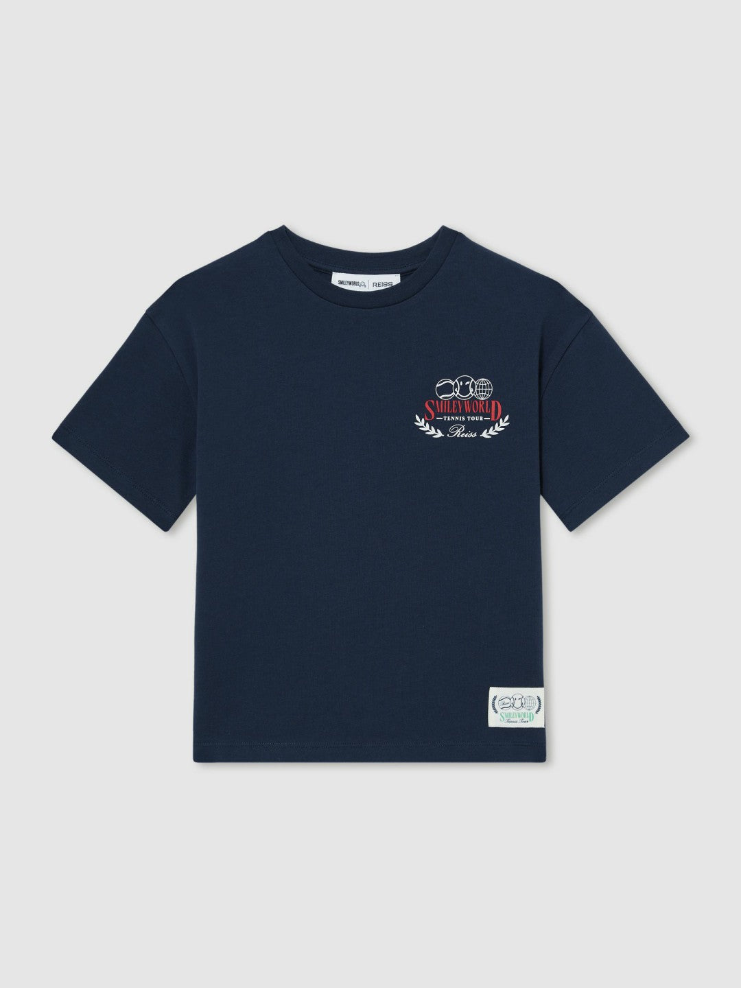 Children & Baby 3-9 yrs SmileyWorld Oversize T-Shirt in Navy