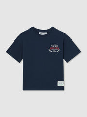 Children & Baby 3-9 yrs SmileyWorld Oversize T-Shirt in Navy