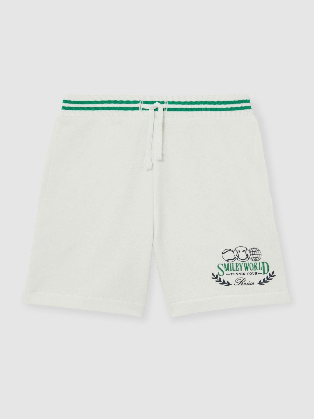 Children & Baby 3-9 yrs SmileyWorld Drawstring Shorts Unisex Fit in White