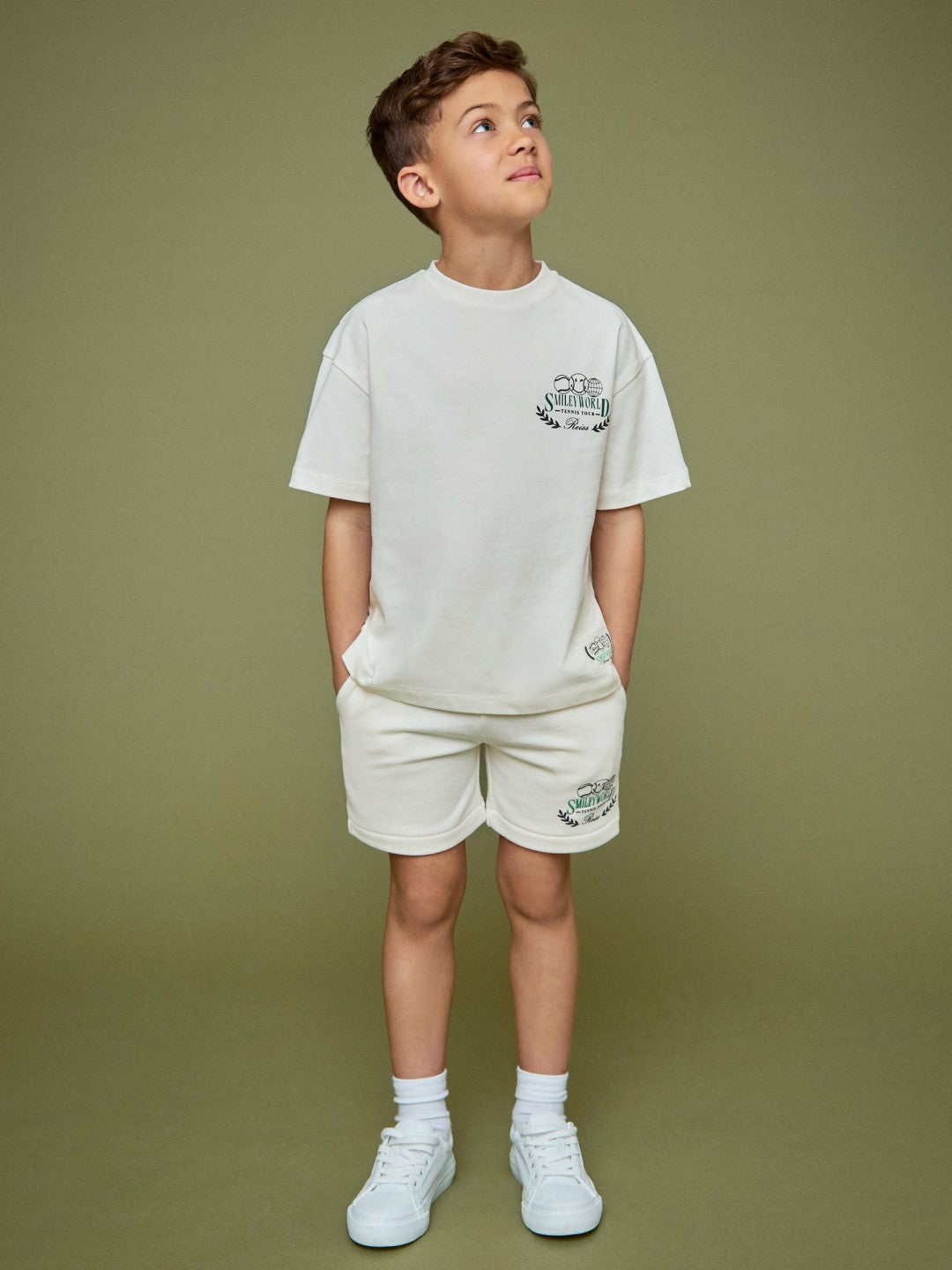Children & Baby 9-13 yrs SmileyWorld Oversize T-Shirt in White