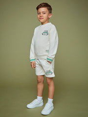 Children & Baby 13-14 yrs SmileyWorld Logo Sweatshirt Unisex Fit in White