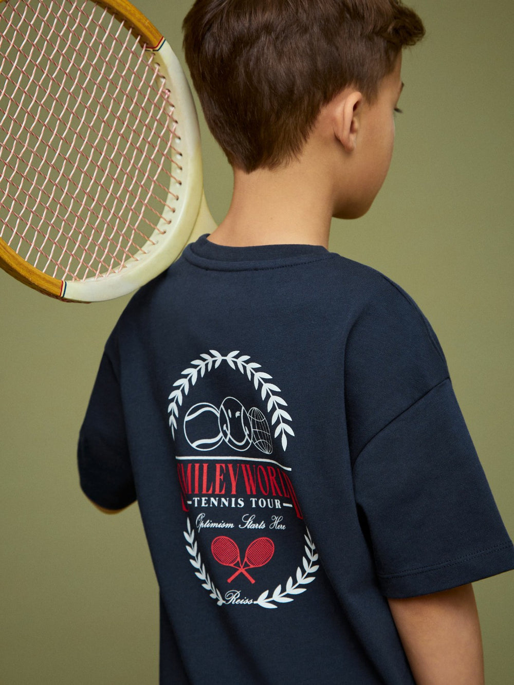 Children & Baby 13-14 yrs SmileyWorld Oversize T-Shirt in Navy