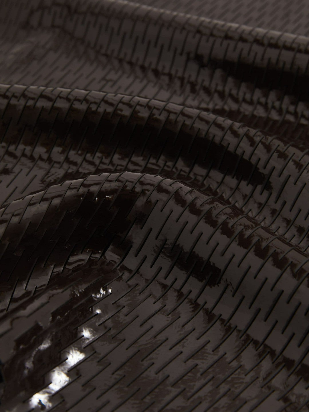 Women Atelier Laser-Cut Pencil Skirt in Chocolate