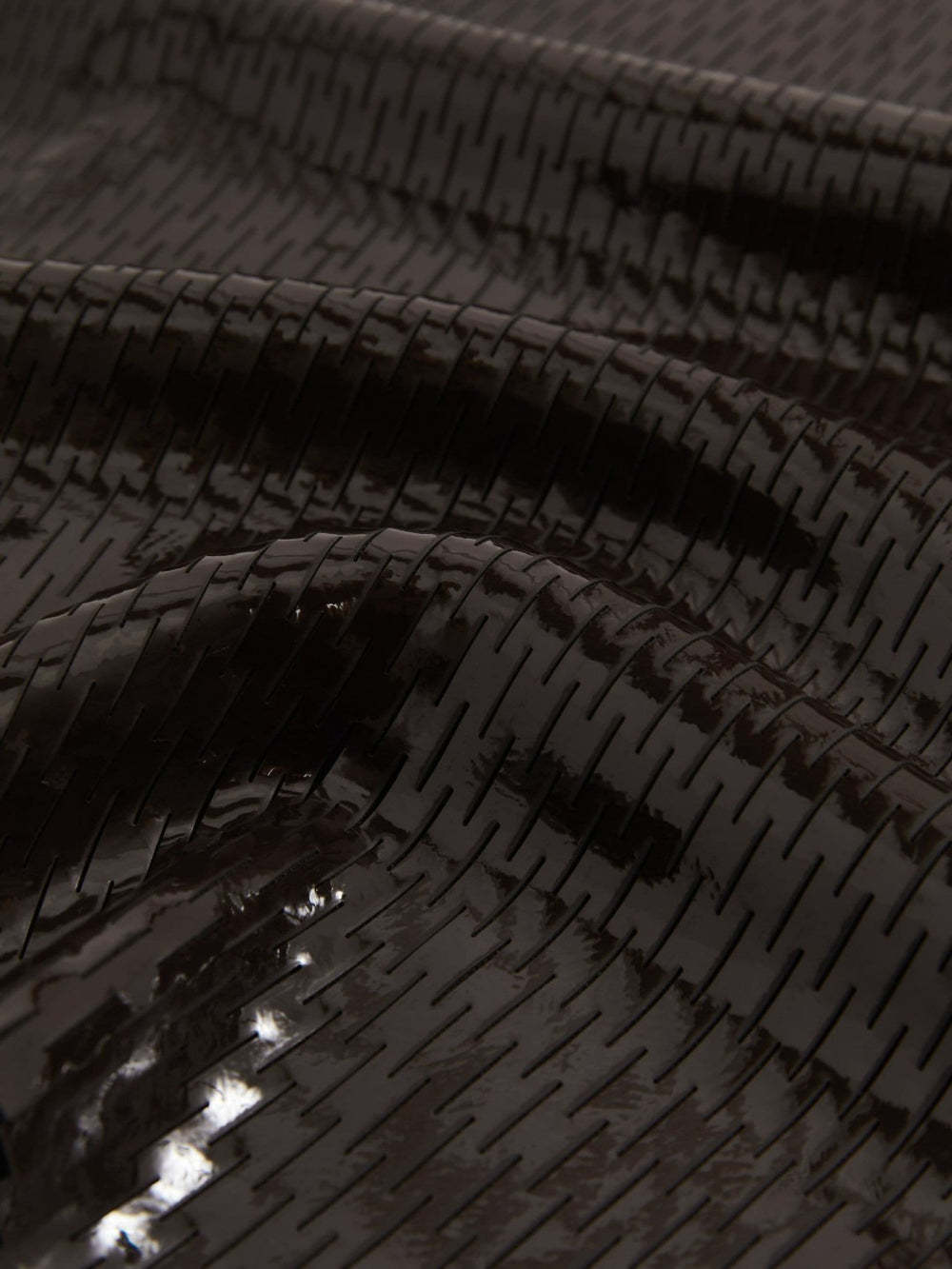 Women Atelier Laser-Cut Pencil Skirt in Chocolate