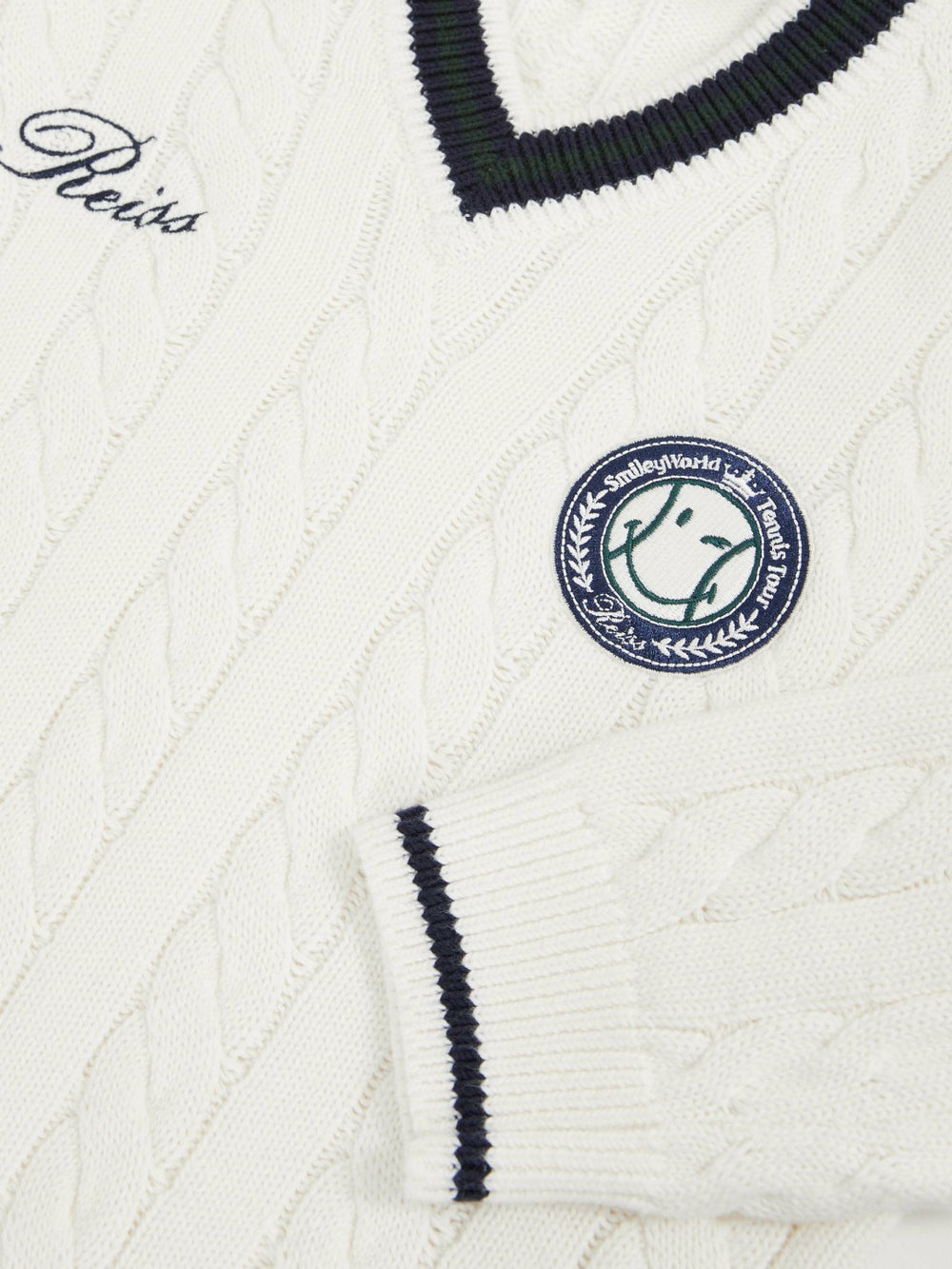 Children & Baby 3-9 yrs SmileyWorld Cable-Knit Jumper Unisex Fit in Off White