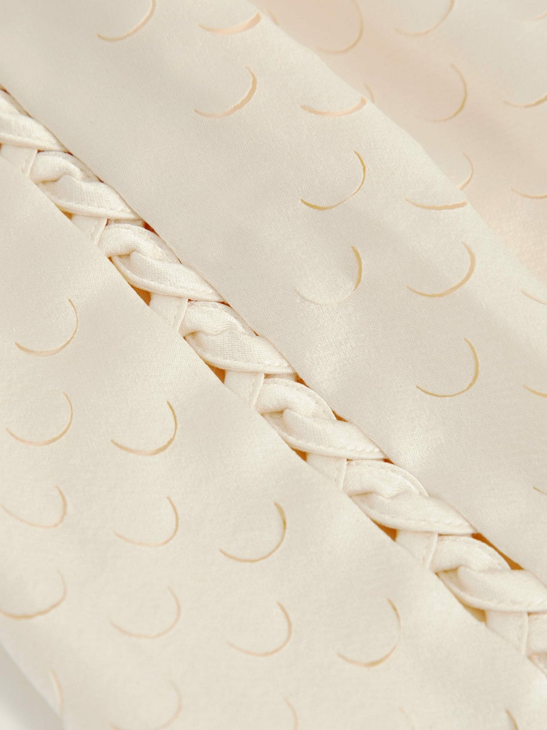 Women Laser Cut Drawstring Shorts in White