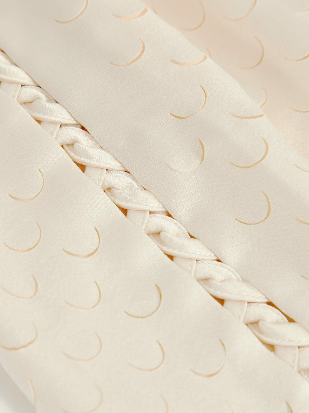 Women Laser Cut Drawstring Shorts in White