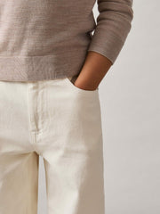 Children & Baby 9-13 yrs Relaxed-Fit Jeans in Off White