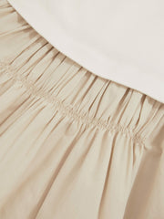 Children & Baby 3-9 yrs Cotton Layered Sleeveless Midi Dress in Neutral