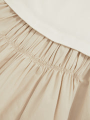 Children & Baby 9-13 yrs Cotton Layered Sleeveless Midi Dress in Neutral