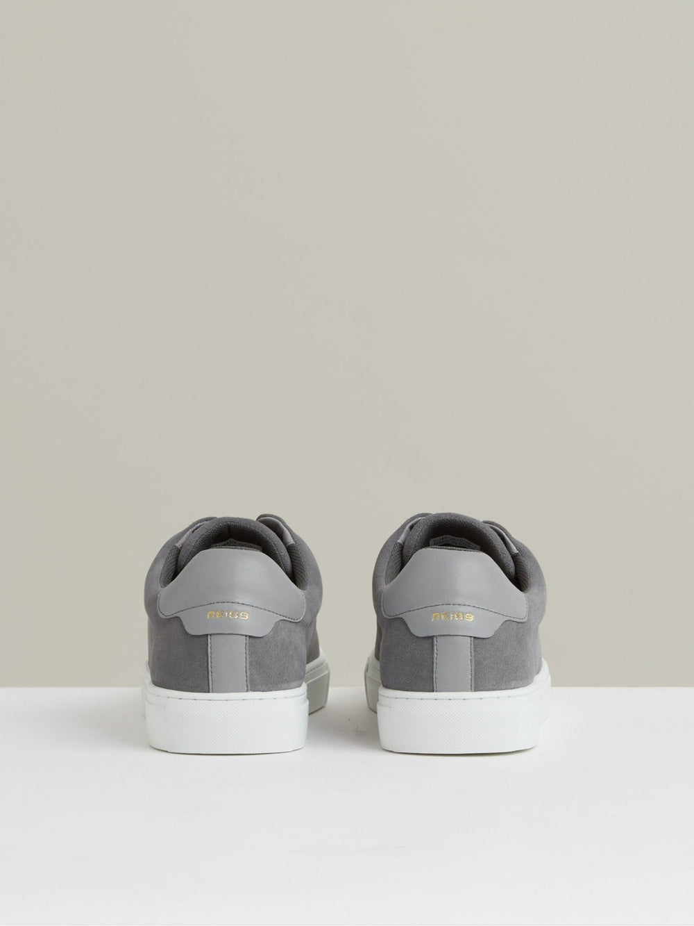 Men Suede Slip-On Elasticated Trainers in Grey