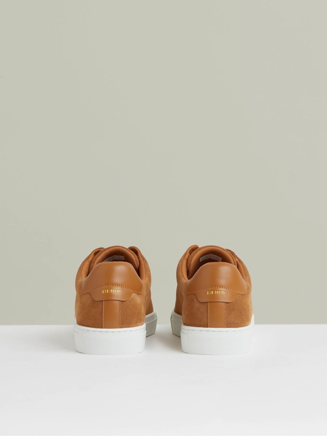 Men Suede Slip-On Elasticated Trainers in Tan Brown