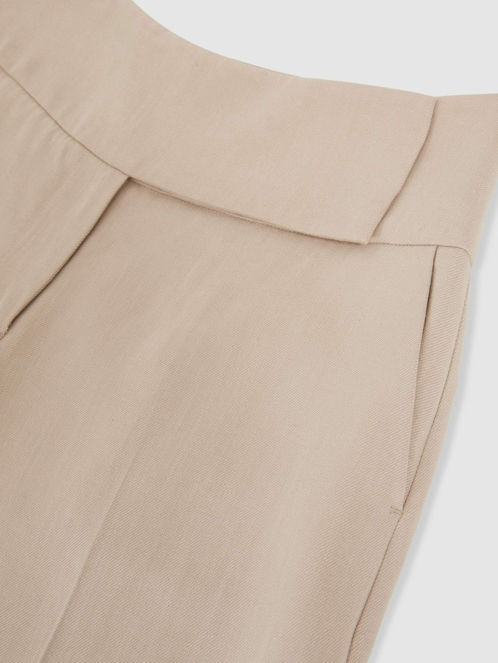 Women Lyocell-Linen Wide-Leg Trousers in Neutral