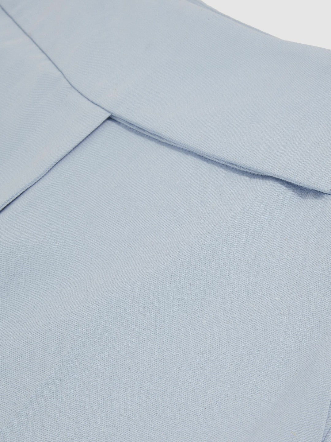 Women Lyocell-Linen Wide-Leg Trousers in Blue