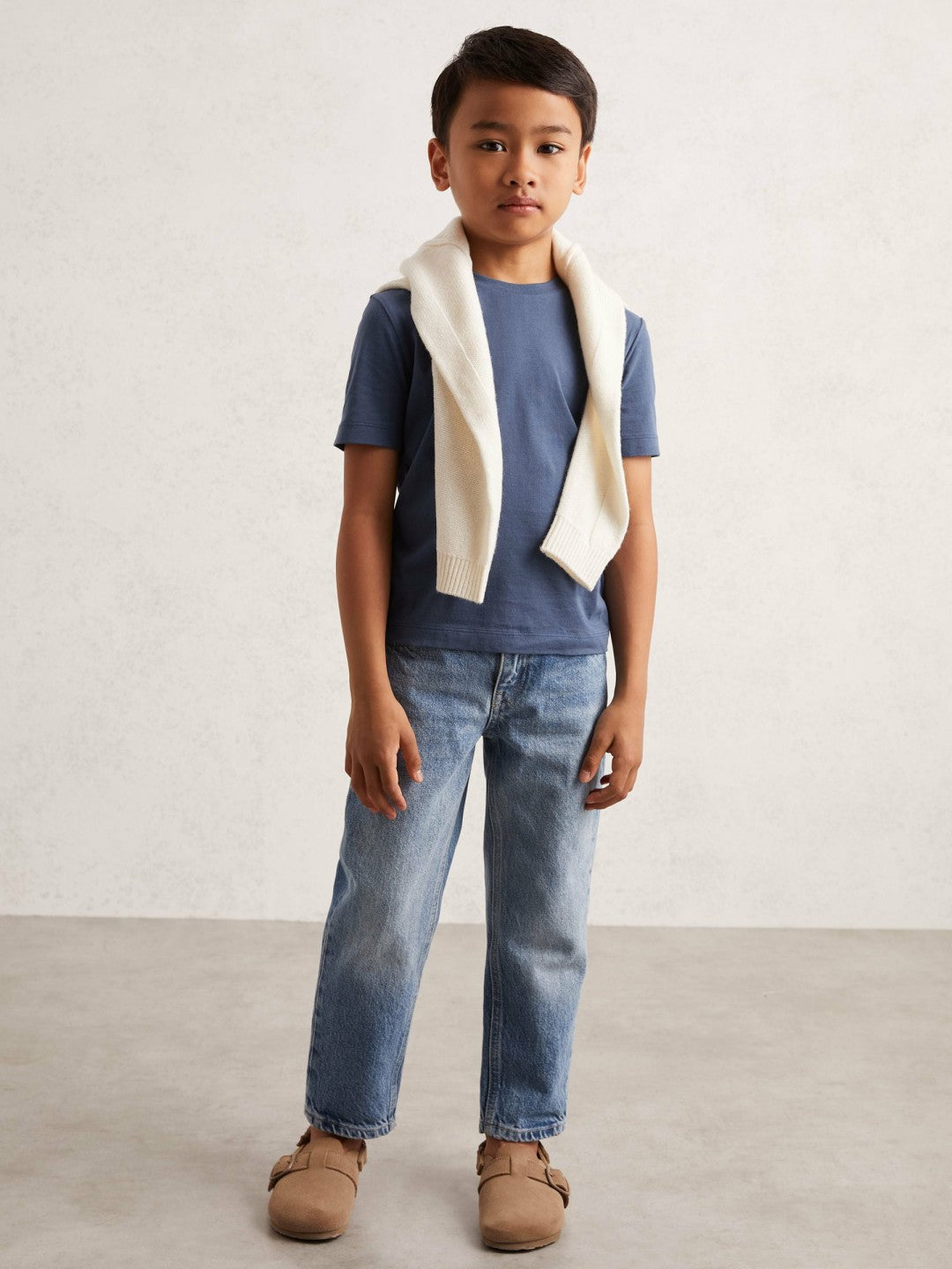 Children & Baby 3-9 yrs Crew Neck T-Shirt in Ocean Blue