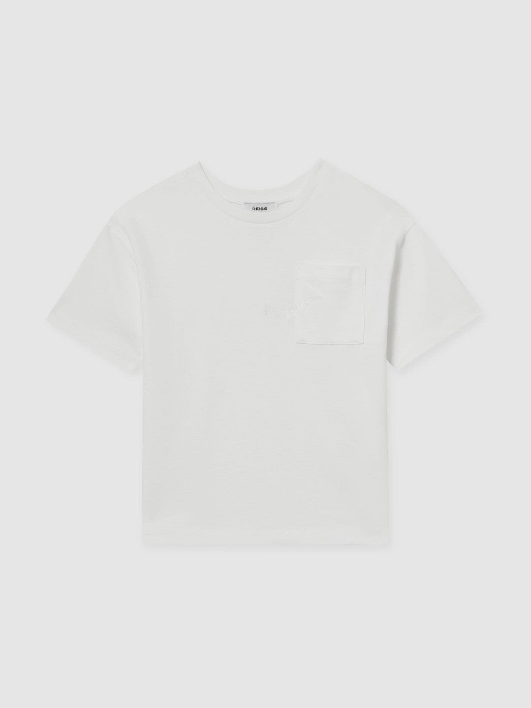 Children & Baby 13-14 yrs Cotton Palm-Embroidery Oversize T-Shirt in Off White