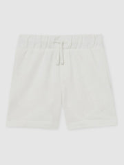 Children & Baby 3-9 yrs Cotton Brand-Embroidered Shorts in Off White