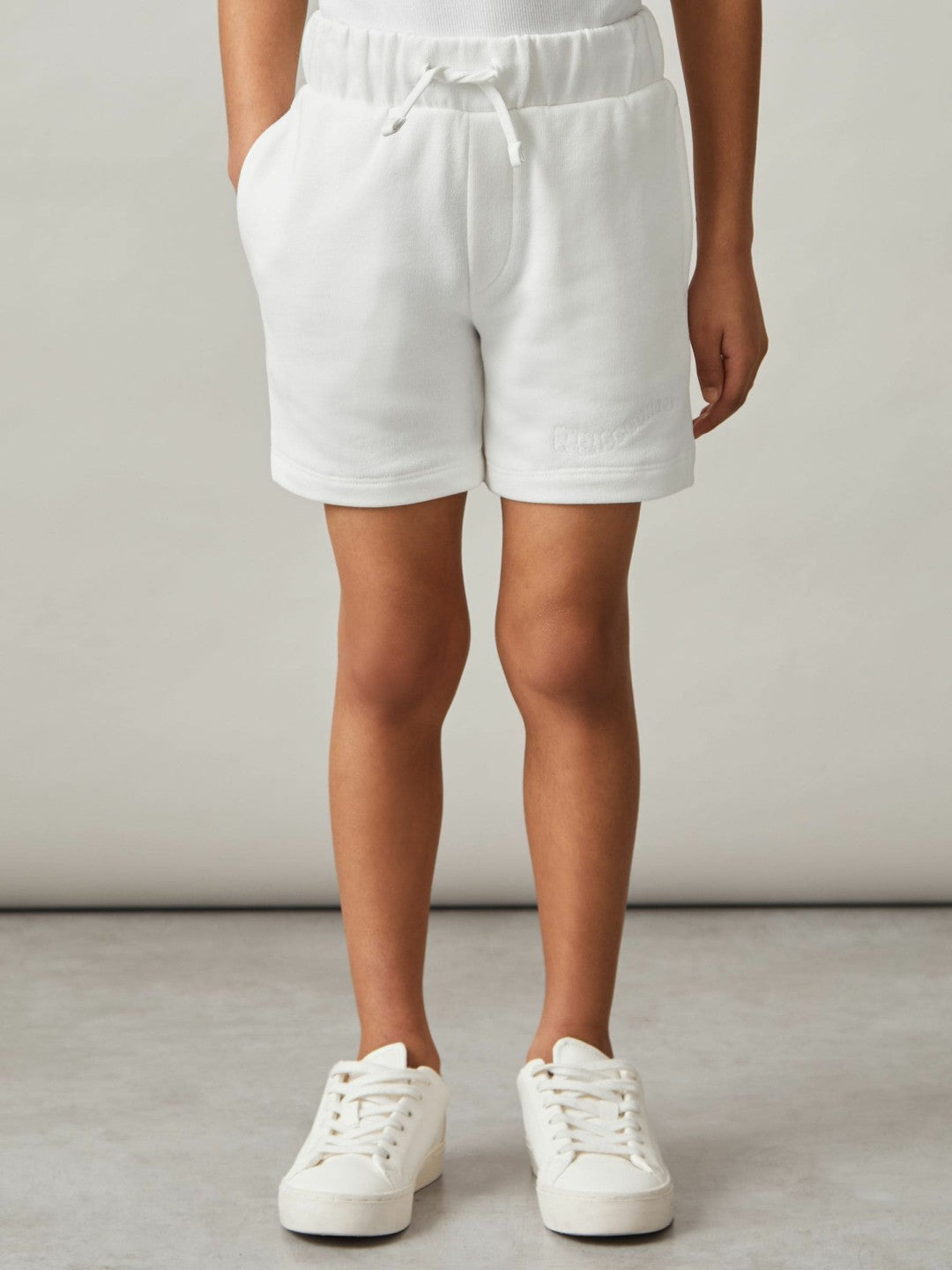 Children & Baby 3-9 yrs Cotton Brand-Embroidered Shorts in Off White