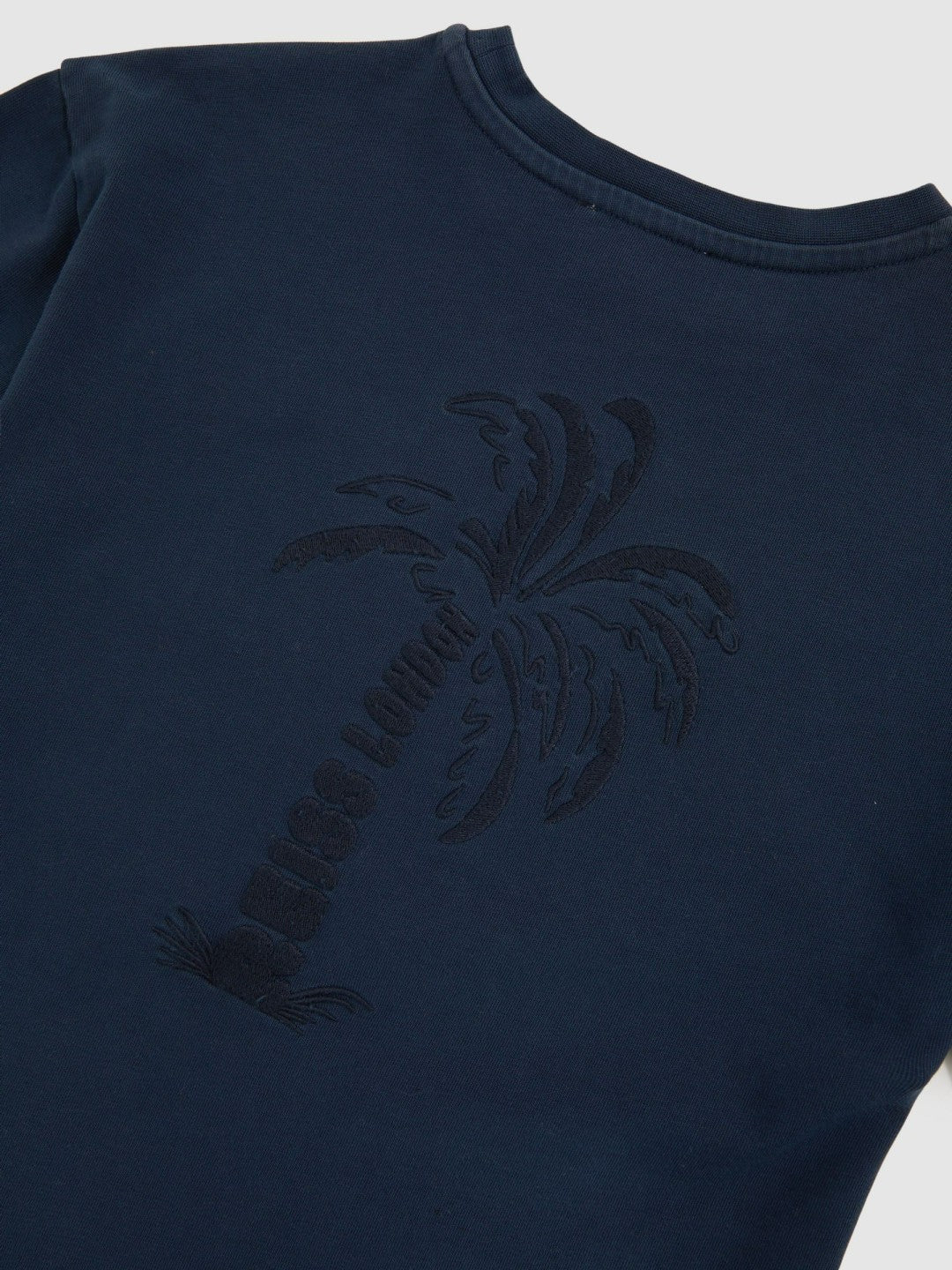 Children & Baby 3-9 yrs Cotton Palm-Embroidery Oversize T-Shirt in Washed Navy