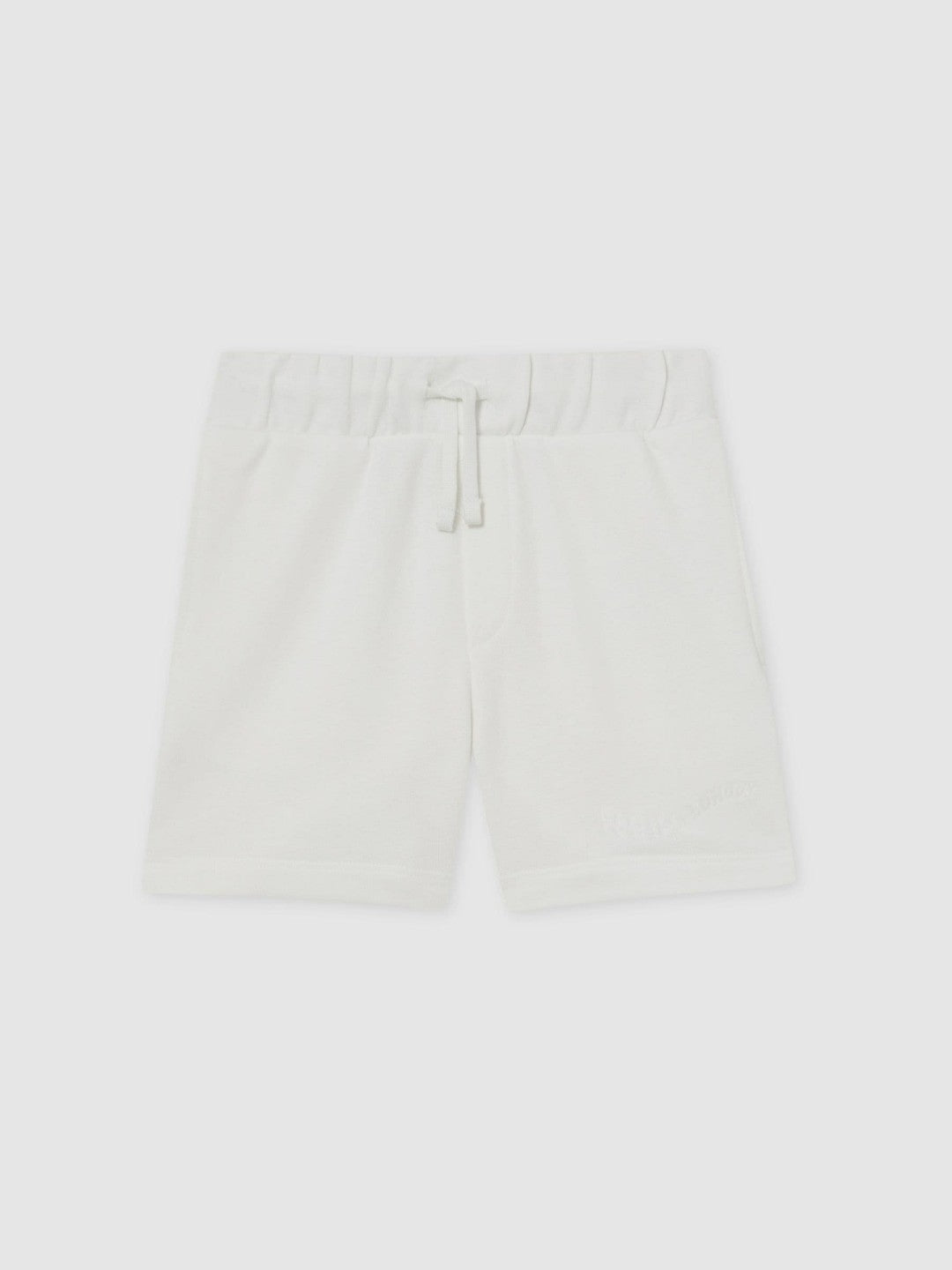 Children & Baby 13-14 yrs Cotton Brand-Embroidered Shorts in Off White