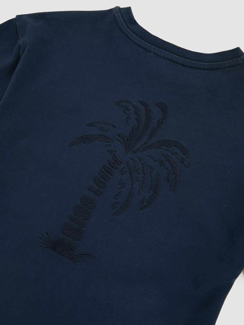 Children & Baby 9-13 yrs Cotton Palm-Embroidery Oversize T-Shirt in Washed Navy