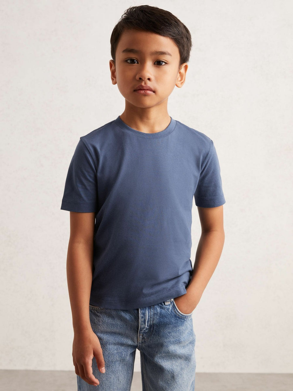 Children & Baby 9-13 yrs Crew Neck T-Shirt in Ocean Blue