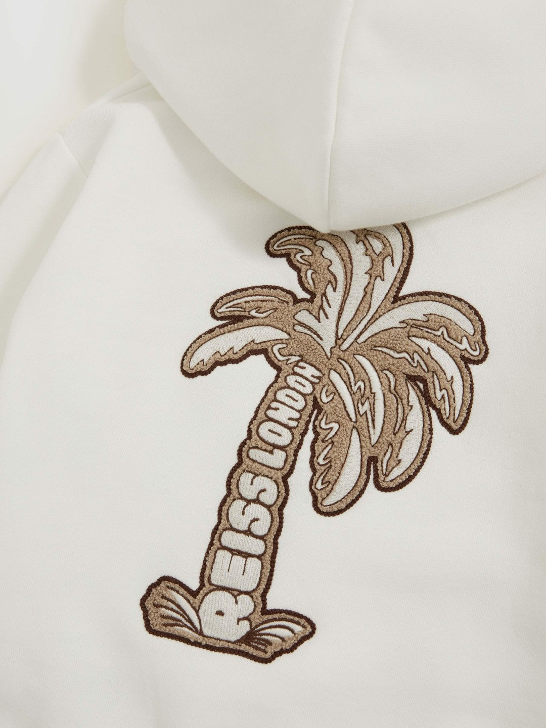 Children & Baby 3-9 yrs Cotton-Blend Palm-Embroidered Hoodie in Off White