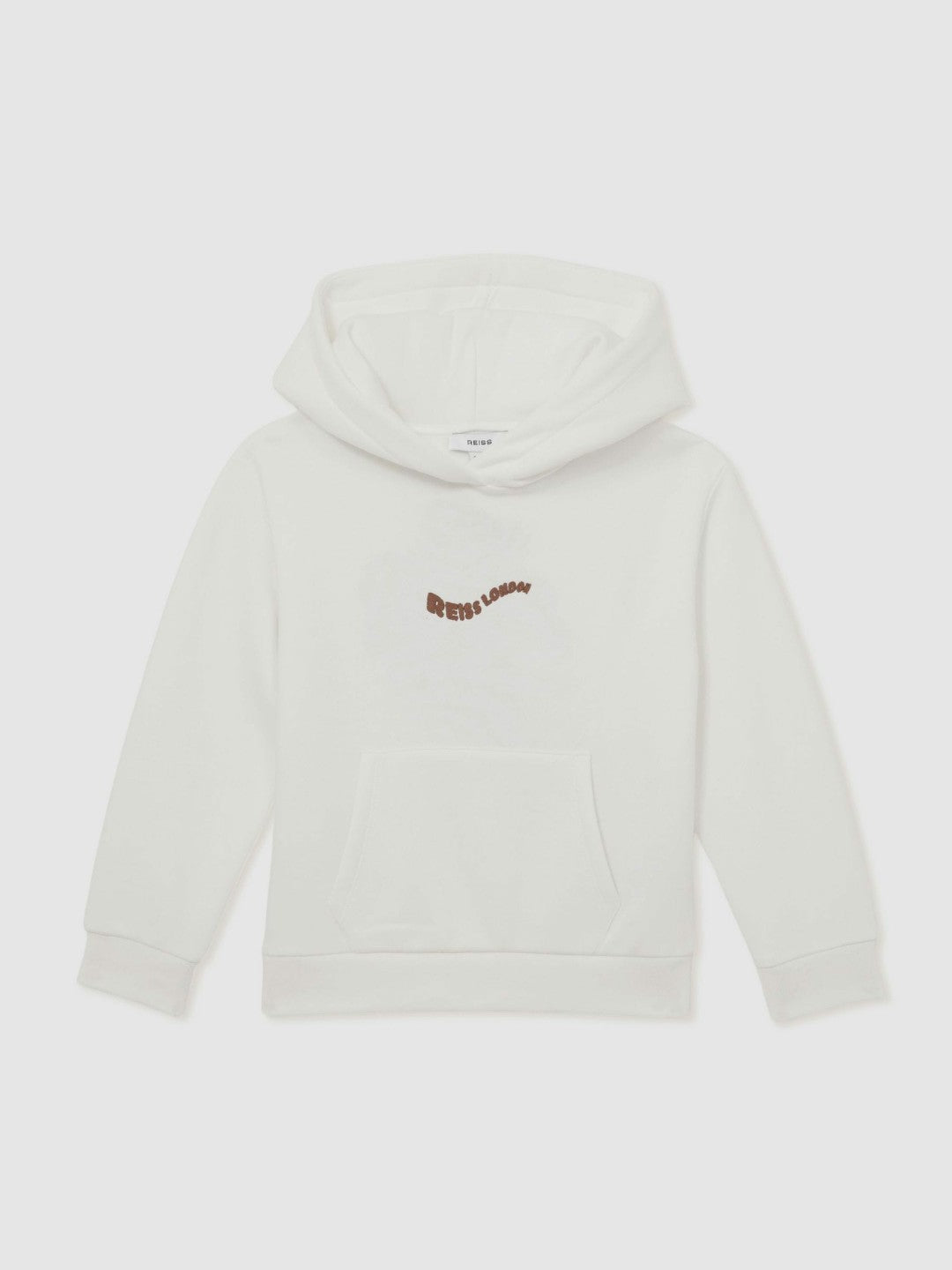 Children & Baby 13-14 yrs Cotton-Blend Palm-Embroidered Hoodie in Off White