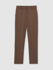 Women Slim Fit Suit Trousers in Mink Neutral