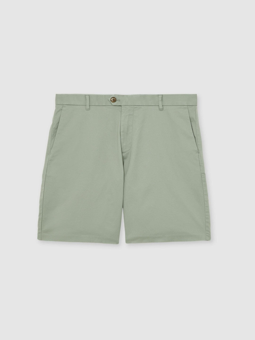 Men Short Length Casual Chino Shorts in Pistachio